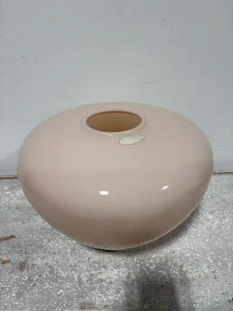 Large Pink Beaumont Glass Hand Blown Vase - Image 1