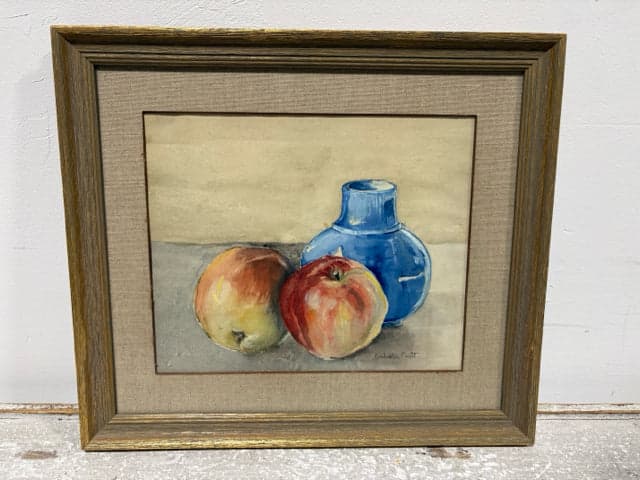 Framed Fruit And Vase Print - Image 1