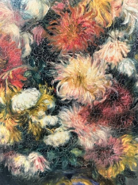 Vase of Chrysanthemums Framed Wall Art - Thumbnail 2