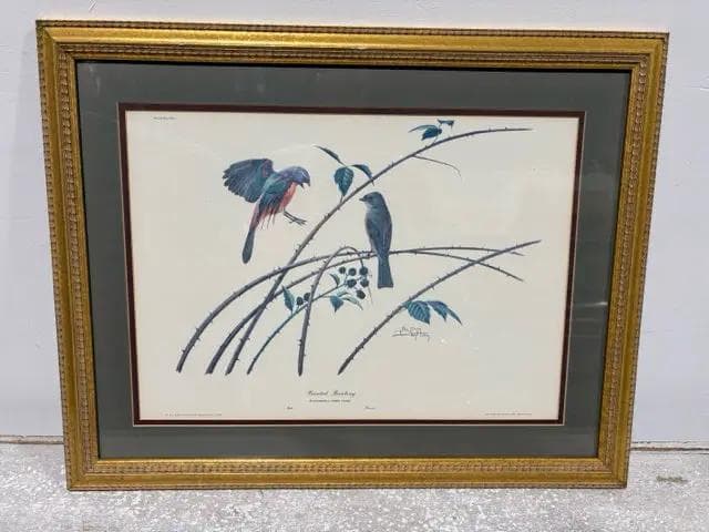 Painted Bunting Framed Artwork - Image 1