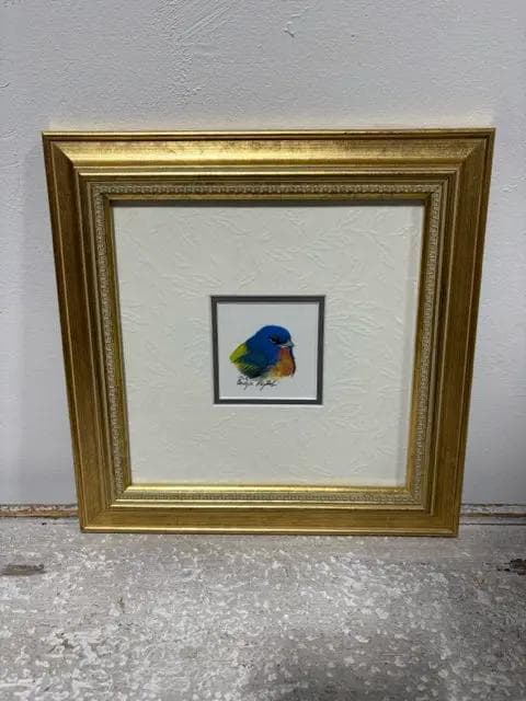 "Painted Bunting" By Ray Harm Framed Artwork - Image 1