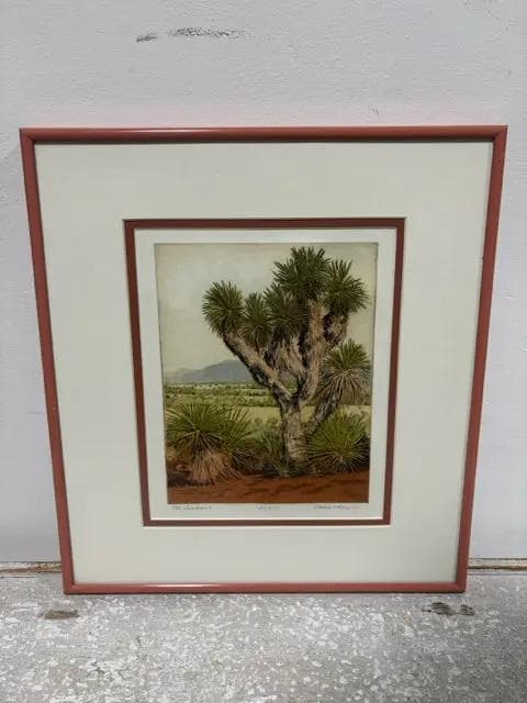 "The Lookout" Framed Etching Print By Phleat Boyd - Image 1