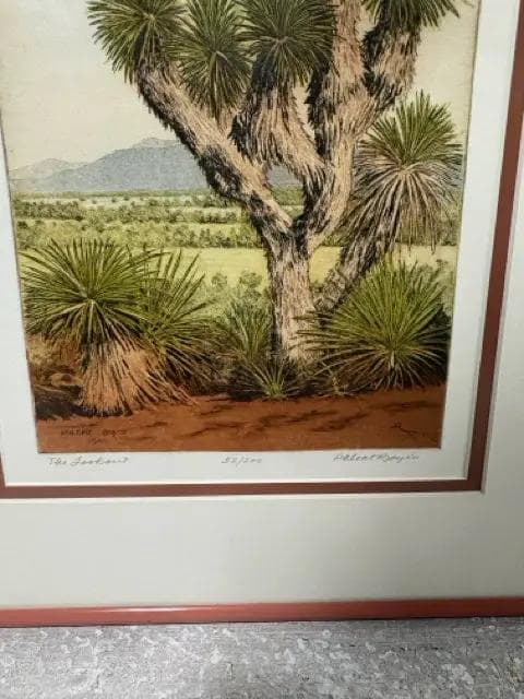 "The Lookout" Framed Etching Print By Phleat Boyd - Thumbnail 2