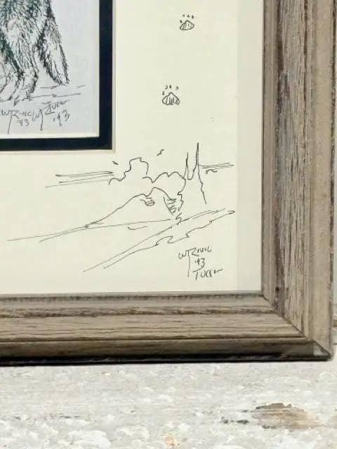 "Wolf Tracks" William T. Zivic Framed Art - Thumbnail 2