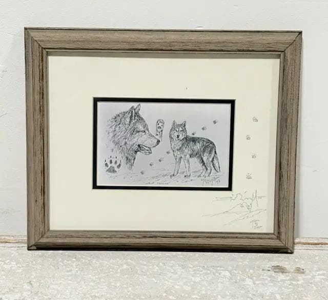"Wolf Tracks" William T. Zivic Framed Art - Image 1