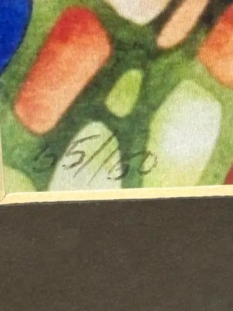 Colorful Frog Art in Black Framed Wall Art - Thumbnail 3