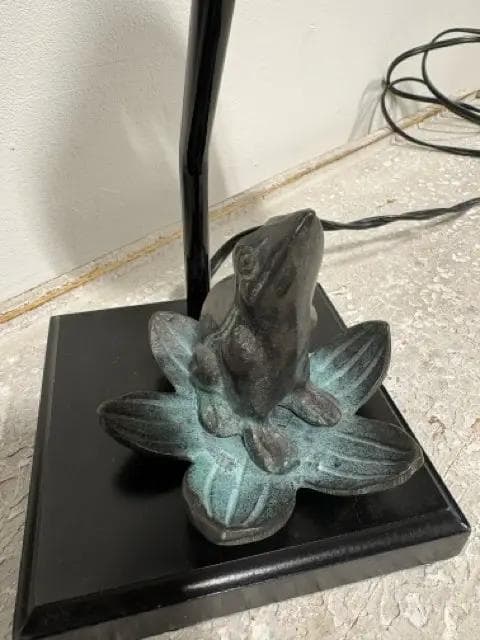 Small Frog Lamp With Black Shade - Thumbnail 2