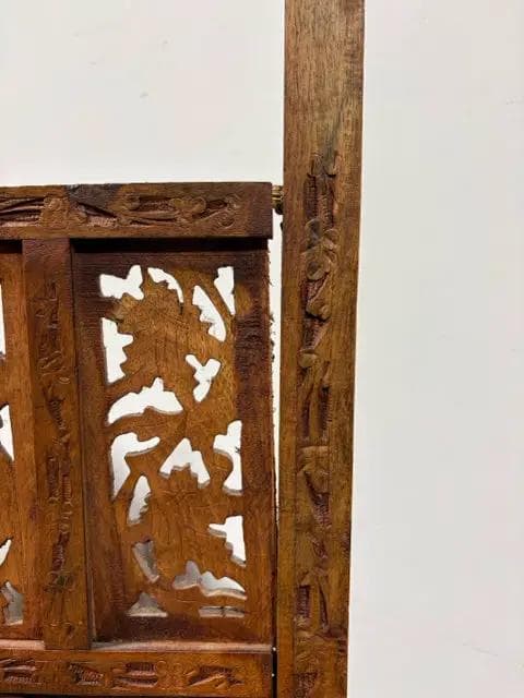 Carved Wood Room Divider/Screen - Thumbnail 3