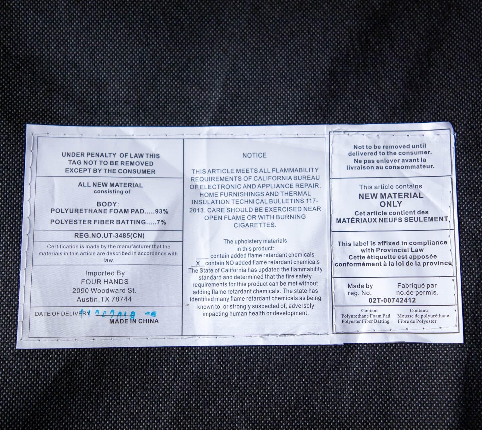 Four Hands Pinstripe Upholstered Dining Chairs - Thumbnail 9