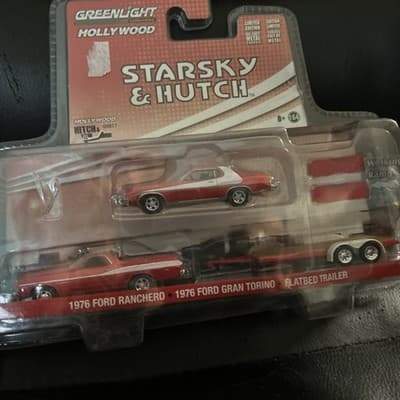 Greenlight Starsky & Hutch- Hitch & Tow 1976 Ranchero & Gran Torino/ Trailer - Thumbnail 3