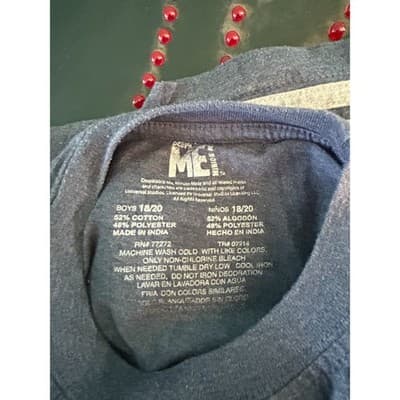 Despicable Me Minions Masterpiece Graphic T-Shirt Gray Boys 18/20 Fits Women S/M - Image 1