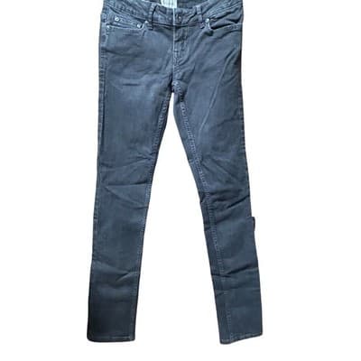 Aeropostale Bayla Skinny Jeans Womens 1/2 Reg Faded Black Stretch Denim Pants - Image 1