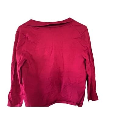 The Limited Cardigan Sweater Womens Small Magenta Pink Open Front Knit Layering - Thumbnail 2