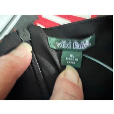 Wild Fable Brown Swirl XL Satin Cowl Neck Slip Dress Mini Side Slit NWT - Thumbnail 3