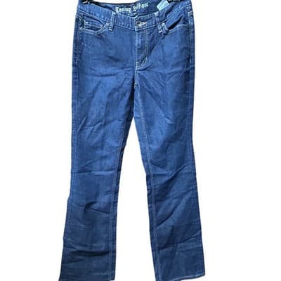 Tommy Hilfiger Boyfriend Jeans Dark Wash Blue Straight Leg Denim Women's Size 4 - Image 1