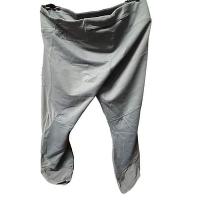 Active Life Leggings Womens XL Gray Blackened Pearl Cropped Mesh Capri Athletic - Thumbnail 2