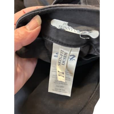 Seven7 Skinny Crop Jeans Women 12 Black High Rise Skin-Fit Denim Stretch Pants - Thumbnail 3