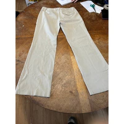 Express Stretch Dress Pants Womens 7/8R Khaki Tan Straight Leg Work Office Wear - Thumbnail 4