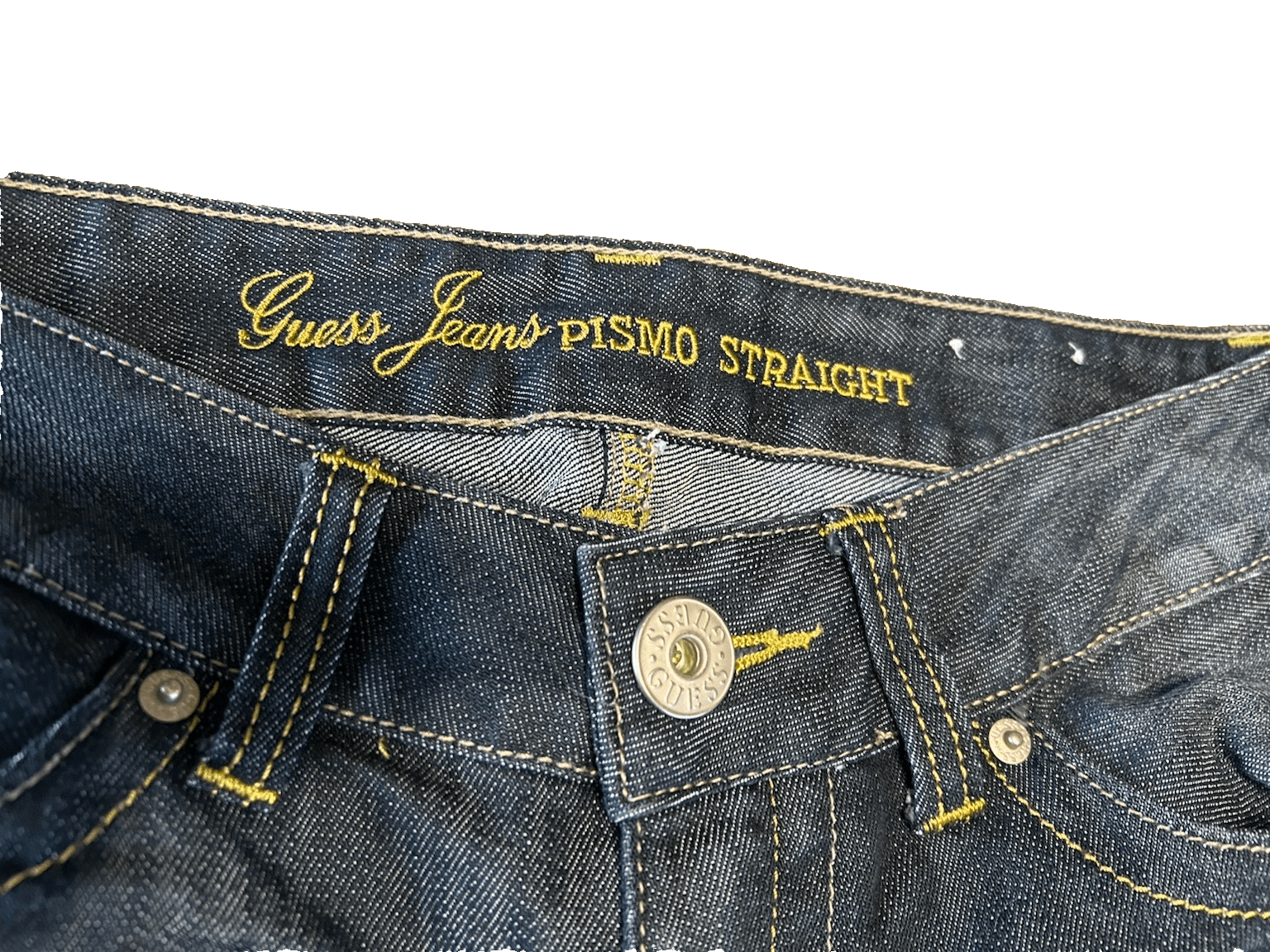 Guess Size 28 Womens Jeans Pismo Straight Low Rise Dark Wash Vintage - Thumbnail 2