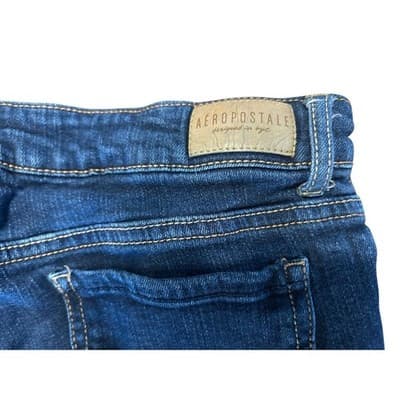 Aeropostale Jegging Jeans Womens 4 Regular Dark Wash Stretch Denim Slim Fit - Thumbnail 5