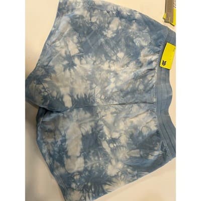 All in Motion Tie Dye Shorts Girls XL 14/16 Blue White Athletic Lounge NWT - Thumbnail 3