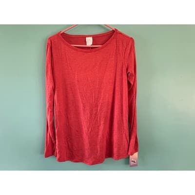 Stars Above Pajama Top XS Ripe Red Long Sleeve Sleep Shirt New With Tags - Thumbnail 3