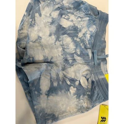 All in Motion Tie Dye Shorts Girls XL 14/16 Blue White Athletic Lounge NWT - Image 1