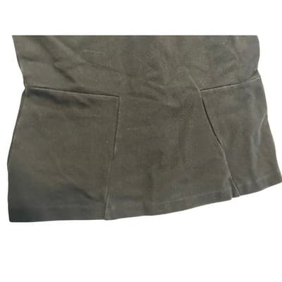 J.Crew Black Lace Peplum Top Sleeveless Floral Yoke Blouse XS - Thumbnail 4