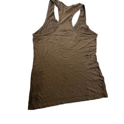 Banana Republic Tank Top XS Brown Beaded Racerback Sleeveless Scoop Neck Blouse - Thumbnail 5