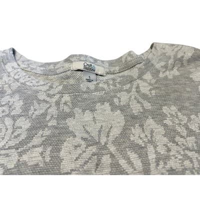 Croft & Barrow Floral Sweatshirt Womens Small Jacquard Pullover WC94K210RP - Thumbnail 3