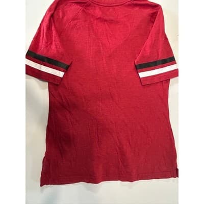Nike Cincinnati Reds MLB V-Neck T-Shirt Women Medium Red Short Sleeve Fan Gear - Thumbnail 2