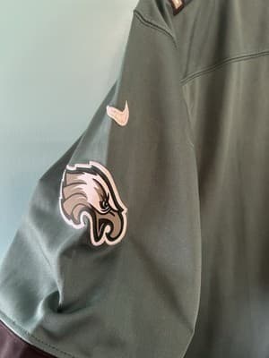 NFL Philadelphia Eagles 11 Wentz Green Jersey Men's Size XL - Thumbnail 4