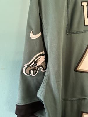 NFL Philadelphia Eagles 11 Wentz Green Jersey Men's Size XL - Thumbnail 8