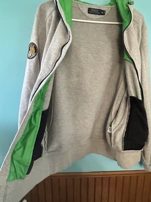 Polo Ralph Lauren Hoodie Men’s XL Full Zip+ Gray Sweatshirt Cotton Blend NICE - Thumbnail 8