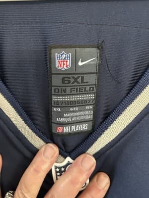 Authentic Vince Wilfork New England Patriots On Field Jersey Mens 6xl - Thumbnail 3