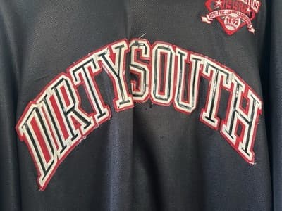 Vintage Fubu Dirty South Sweater City Edition Hoodie 2XL #05 Athletics 1992 Rare - Thumbnail 3