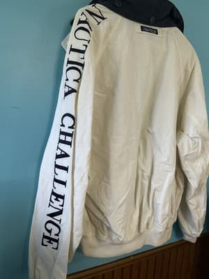Vintage 90s Nautica Challenge J Class Bomber Jacket Sz L Sailing Gear Nice Fade - Thumbnail 6