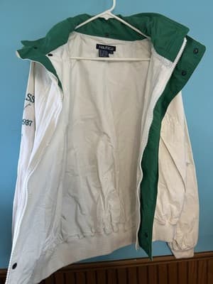 Vintage 90s Nautica Challenge J Class Bomber Jacket Sz L Sailing Gear Nice Fade - Thumbnail 5