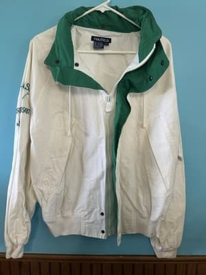 Vintage 90s Nautica Challenge J Class Bomber Jacket Sz L Sailing Gear Nice Fade - Thumbnail 2