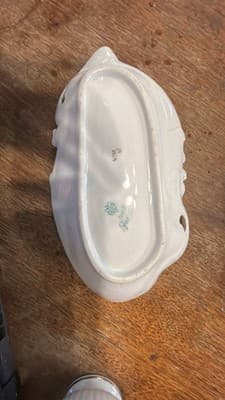 RS Prussia Lilac Floral Porcelain Dish - Thumbnail 2