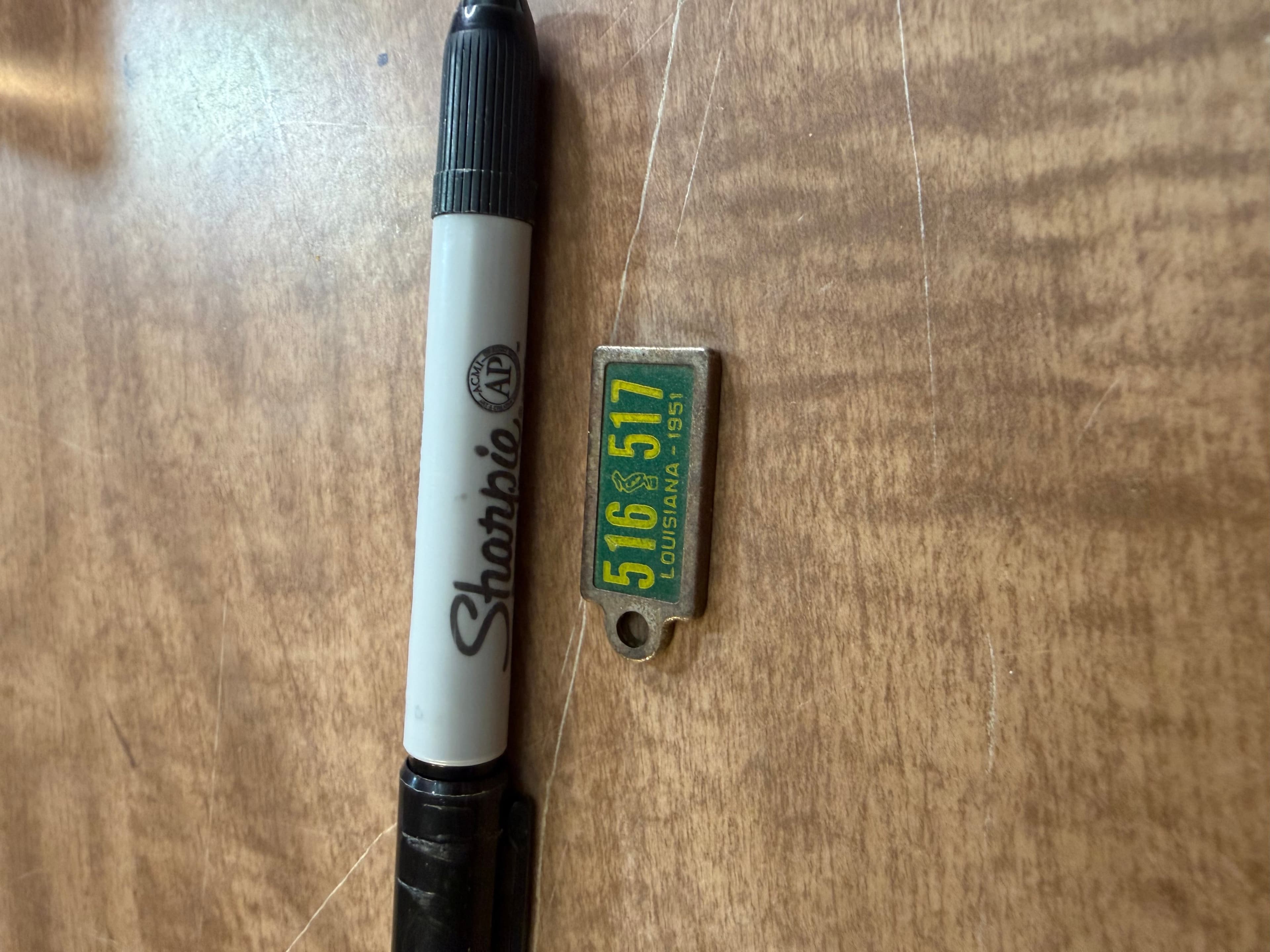 Vintage Louisiana License Tag 1951 #516 #517 - Thumbnail 3