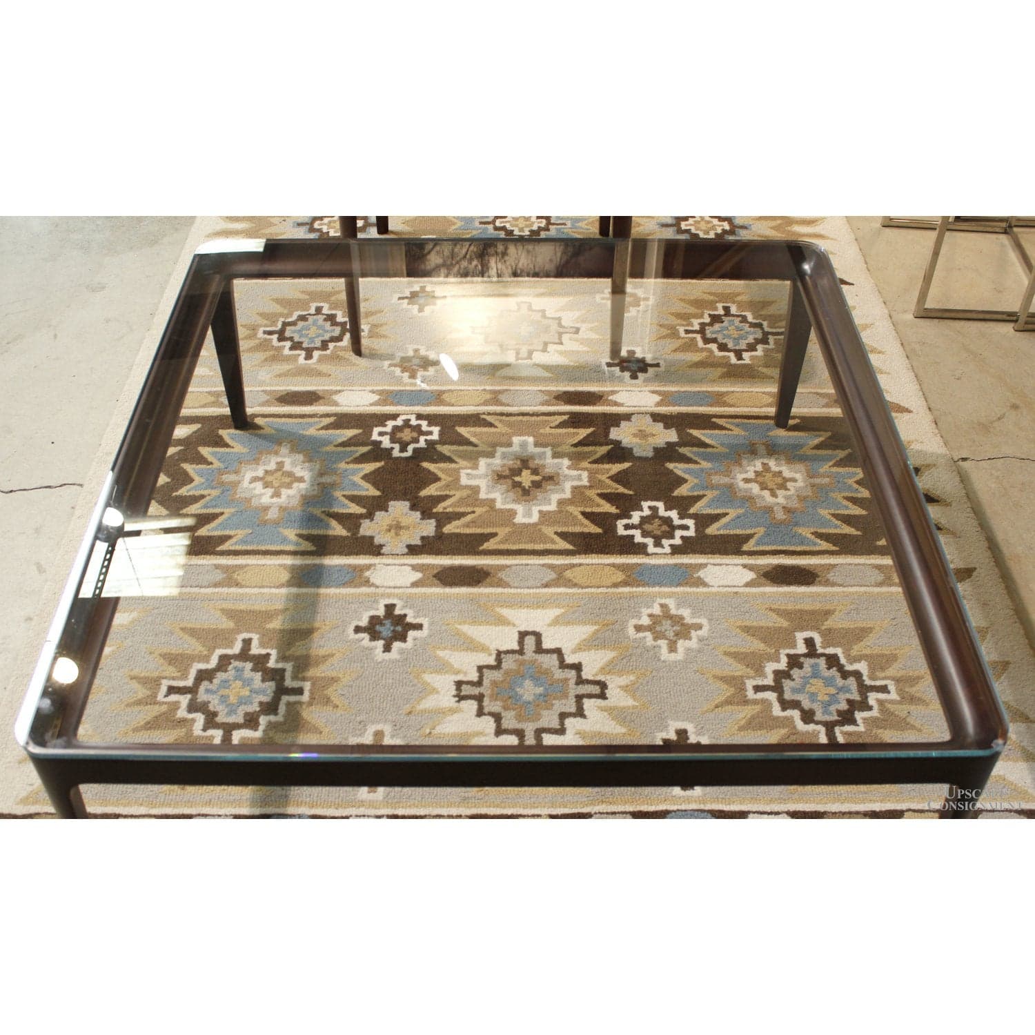 Bernhardt Glass Top Coffee Table - Brown - Thumbnail 4