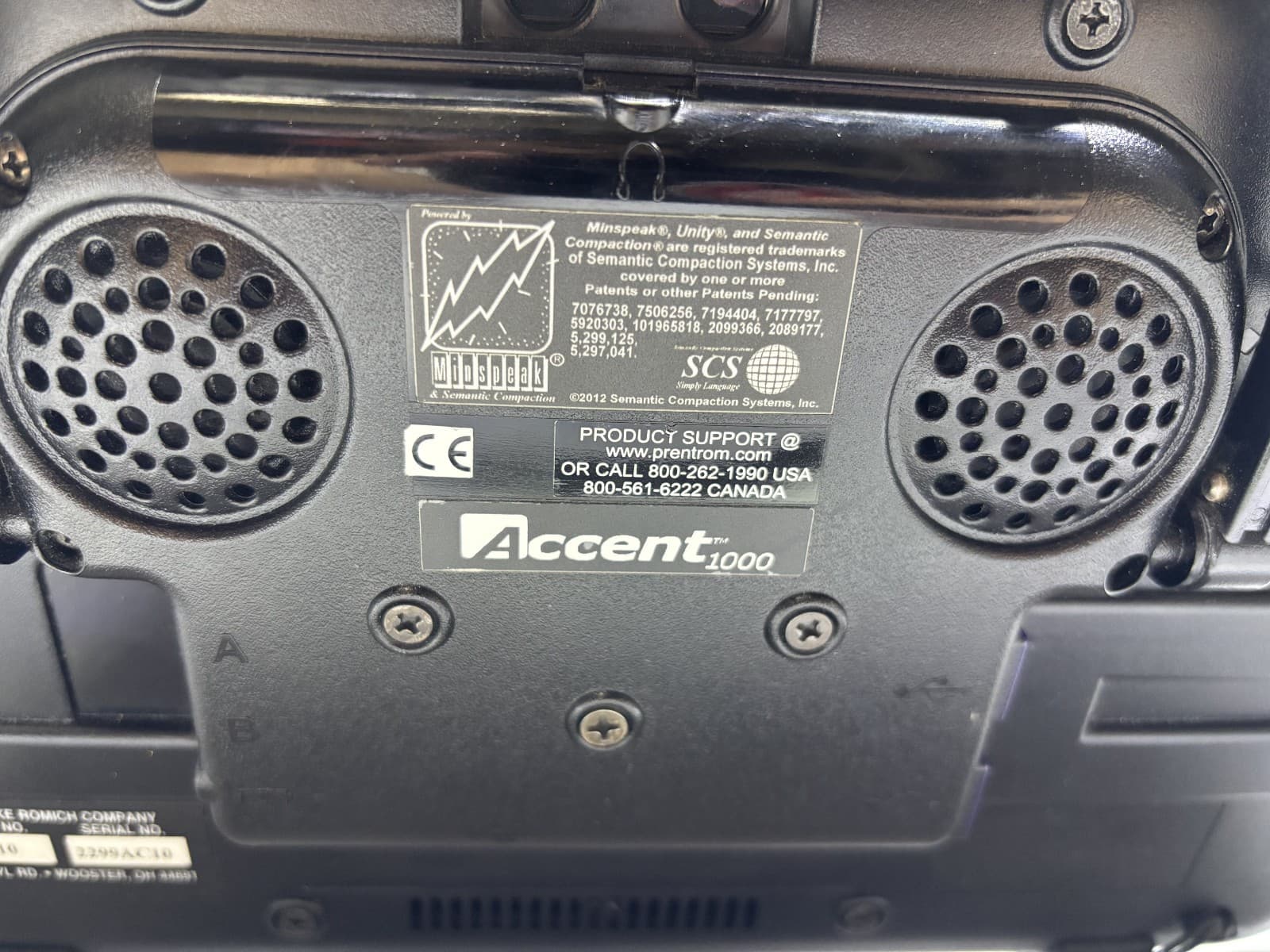 PRC ACN1000-20 ACCENT 1000 COMMUNICATIONS TABLET **UNTESTED** - Thumbnail 2