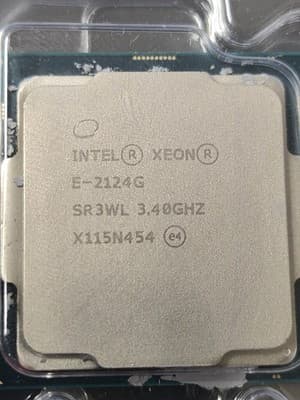 Intel Xeon E-2124G 3.40GHz Quad-Core 8MB LGA 1151 Processor P/N: SR3WL Tested - Image 1