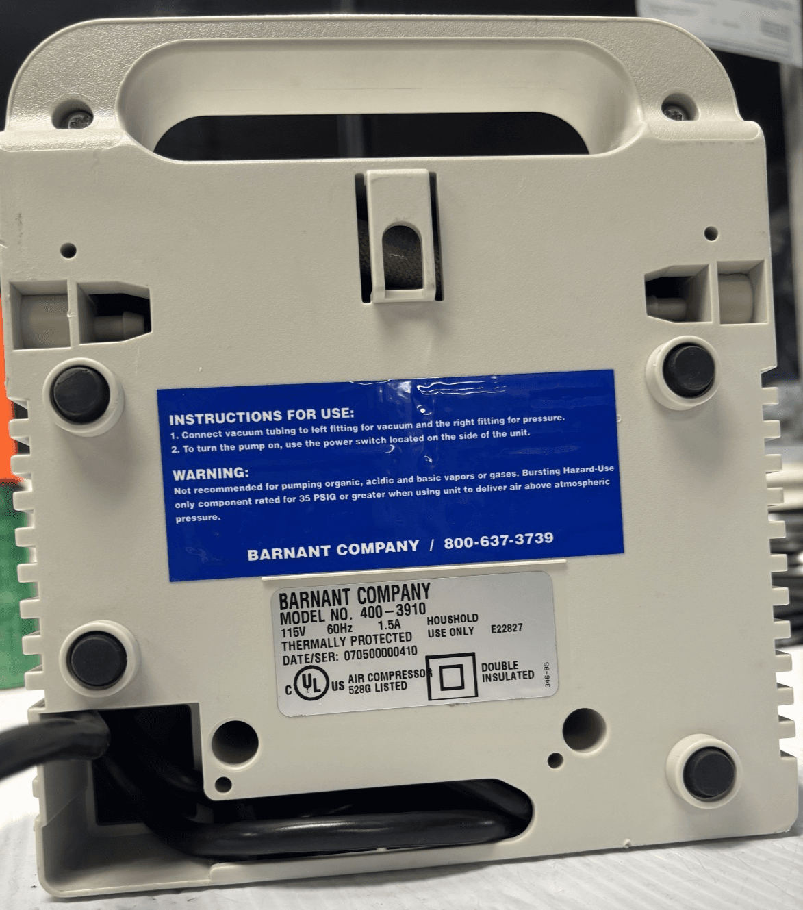 Barnant 400-3910 Vacuum Pressure Stations - Thumbnail 5
