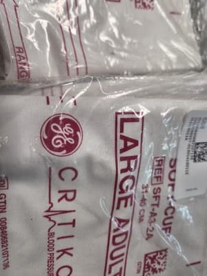 * QTY. 8 GE CRITIKON SFT-A3-2A 31-40 CM SOFT-CUF BLOOD PRESSURE CUFFS - Thumbnail 3