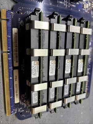 Apple Mac Pro 1,1 A1186 2006-2007 Memory Riser Pair Board 630-7667 820-1981-A - Thumbnail 3