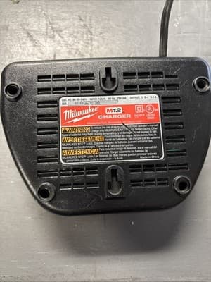 Milwaukee M12 OEM Battery Charger Genuine 48-59-2401 Lithium-Ion 12V - Thumbnail 3