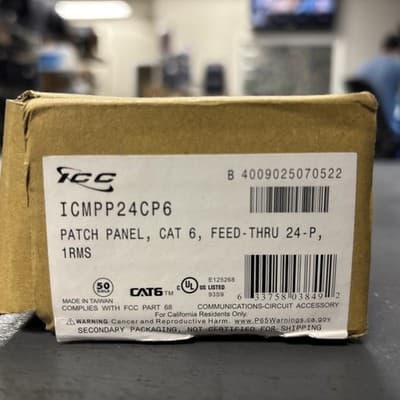 ICC ICMPP02460 CAT-6 Patch Panel 24-Port 1-RMS (1 Rack Mount Space) - Thumbnail 4