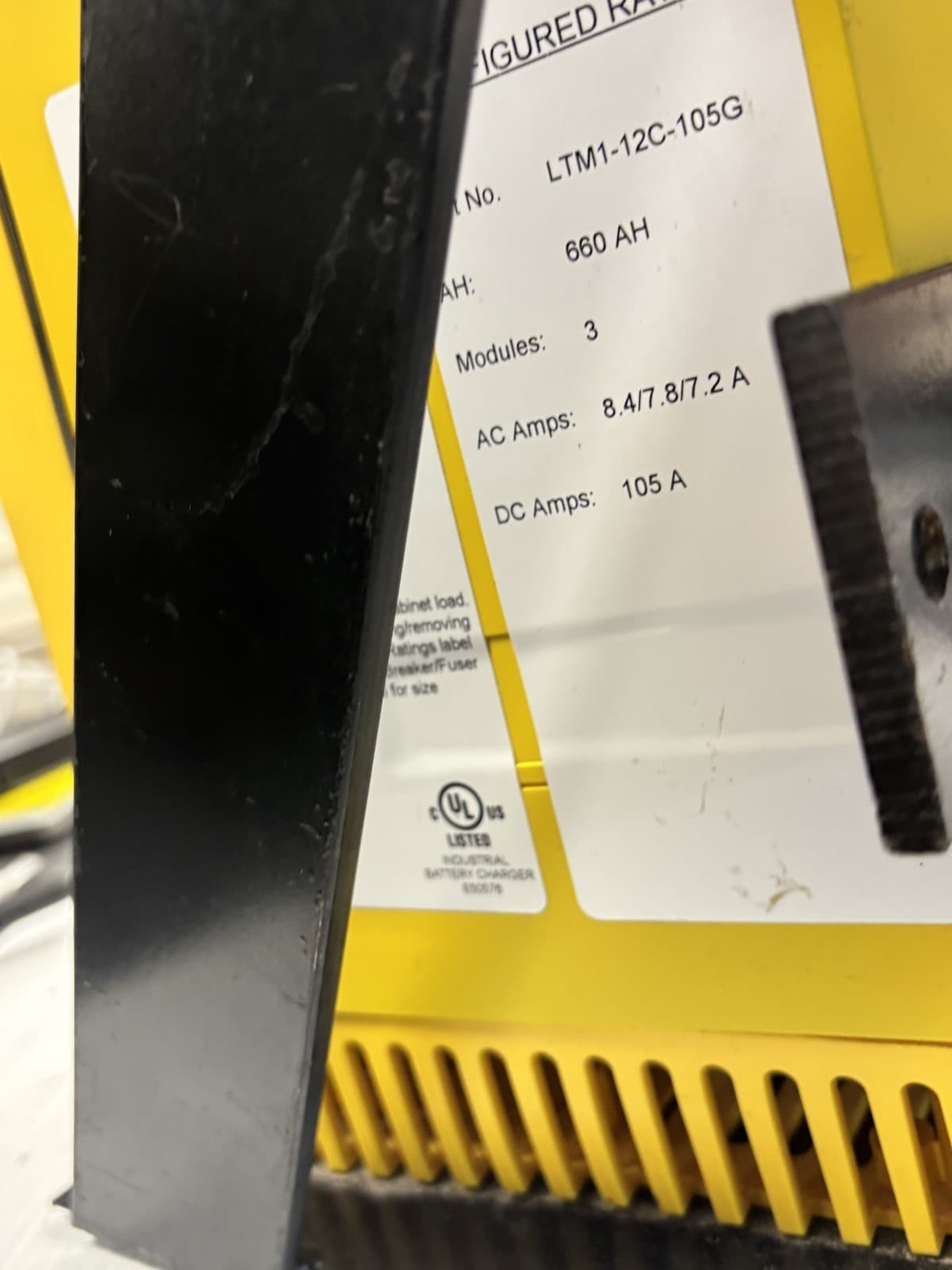 Forklift Battery Charger hawker ltm1-12c-105g - Thumbnail 8